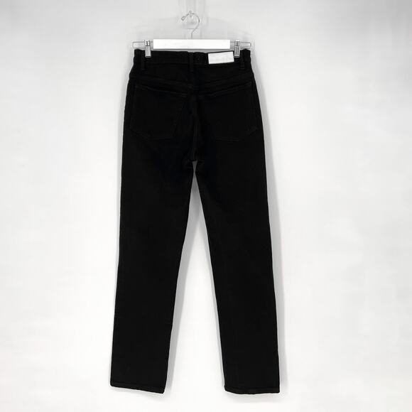 RE/DONE 70s Straight Jeans Women’s Size 26 Black Stretch High Waist Classic Fit - Picture 6 of 6